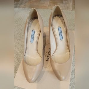 Prada Nude Heels - Capretto Basic in Nudo
